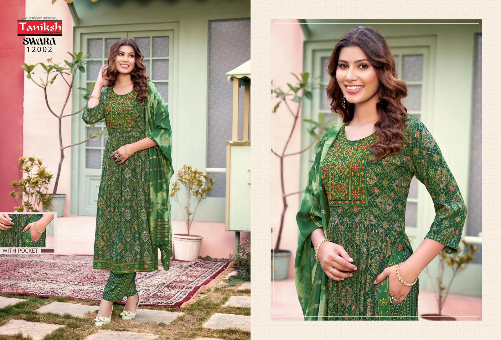 Taniksh Swara Vol 12 Capsule Rayon Print Wholesale Readymade Salwar Suit Catalog — Wholesale Readymade Suit, MPA wholesale from Surat — view 4